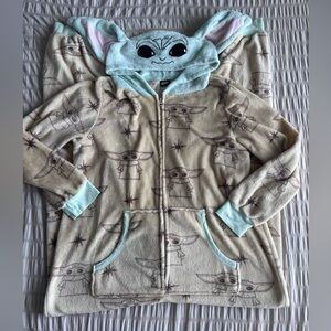 Star Wars Grogu Baby Yoda Adult Onesie with Hood (XL)